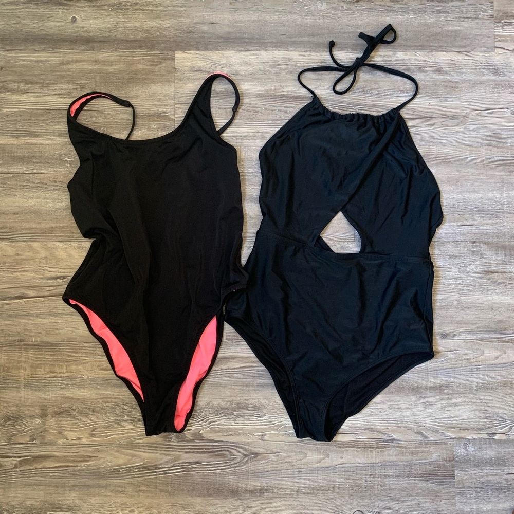 Bundle of Two Black Swimsuits